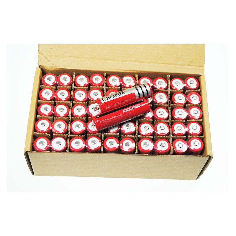 Ultrafire BRC 3000MAH 3.7V Lithium-Ion Akku hohe Kapazität wiederaufladbar für Taschenlampen und Ladegeräte
