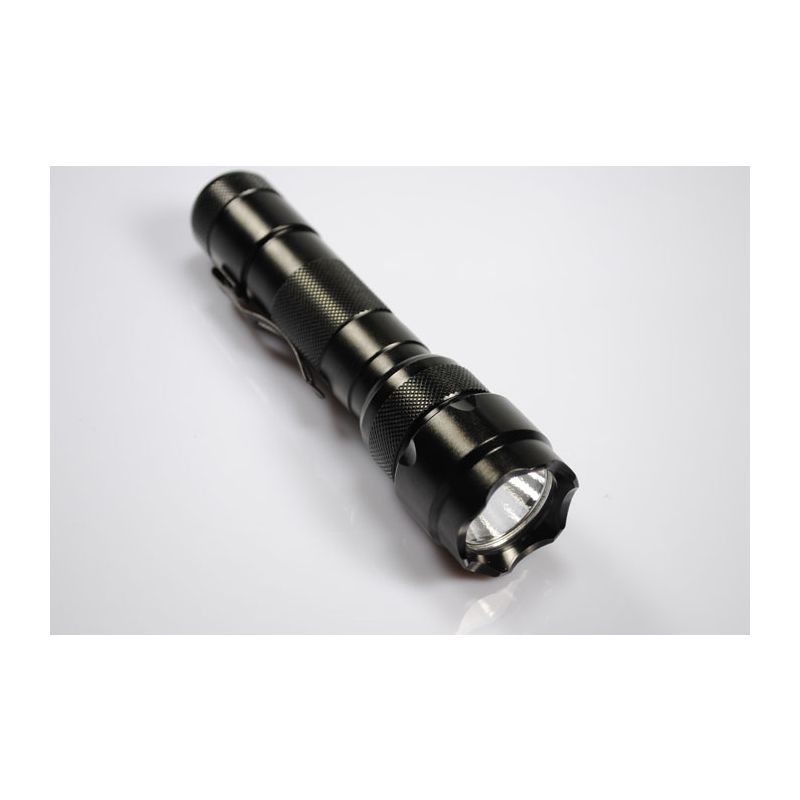 Ultrafire WF-502B LED Taschenlampe 1300 Lumen Schwarz Outdoor-Aktivitäten Notbeleuchtung Robuste Konstruktion