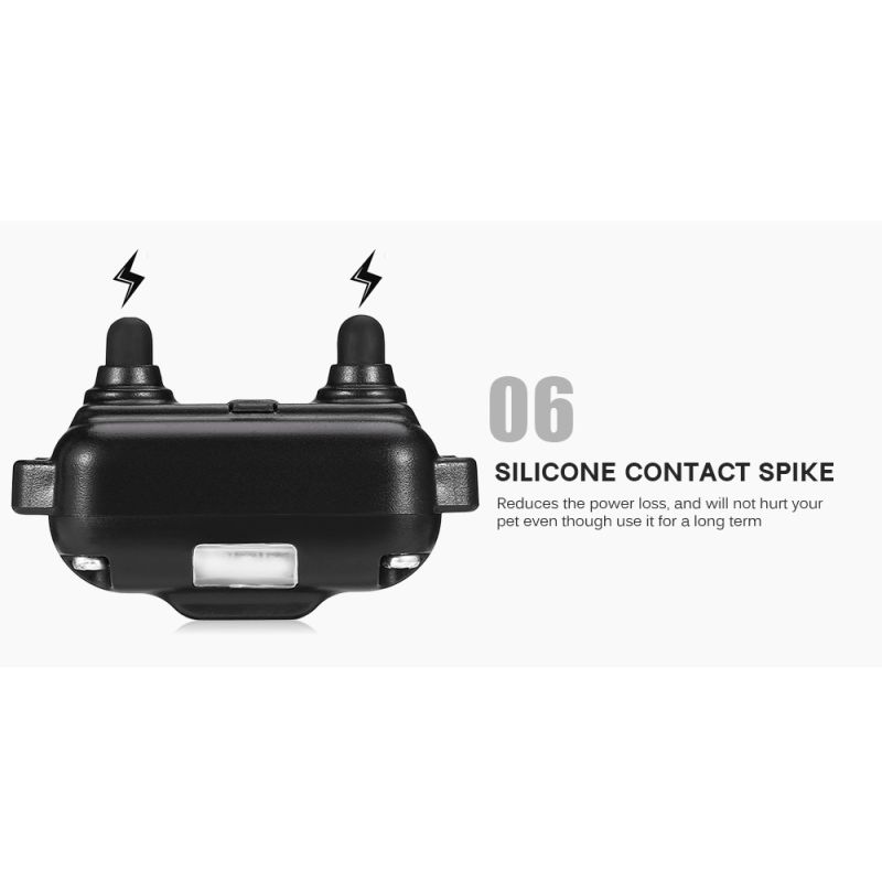 800m Elektrischer Hunde-Trainingskragen Wasserdichter Wiederaufladbares Hundehalsband mit LCD-Display