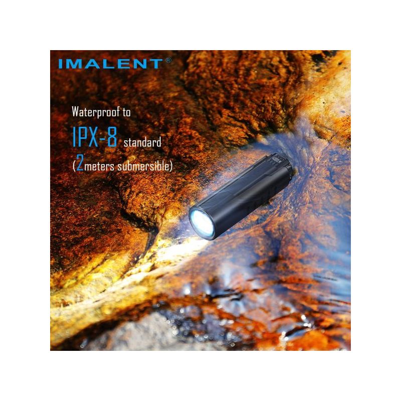 IMALENT LD70 LED-Taschenlampe 4000 Lumen kompakte Lichtquelle für Abenteurer und Outdoor mit OLED-Display