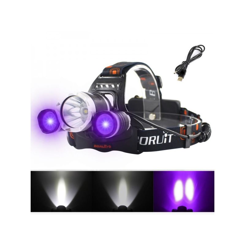 Boruit RJ-3000 LED-Scheinwerfer Outdoor-Beleuchtung mit T6 weißem Licht 1000 Lumen Helligkeit langlebiges Design