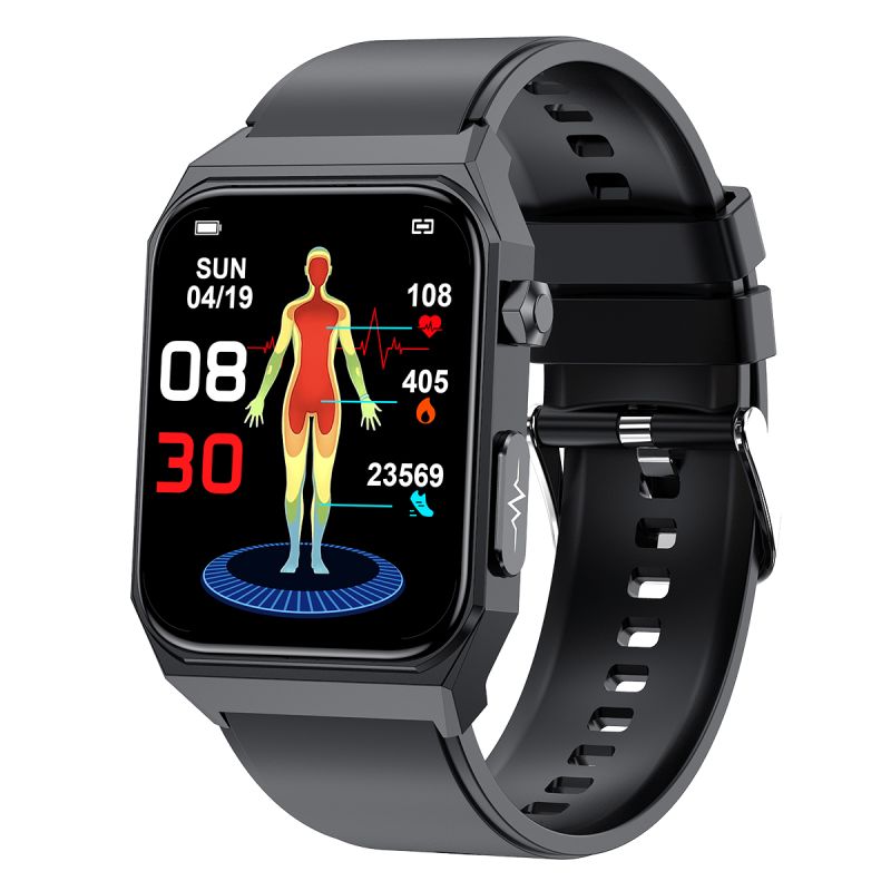 E530 Blutzucker Smart Watch EKG  PPG Herzfrequenz Blutdruck IP68 Wasserdichte Smartwatch