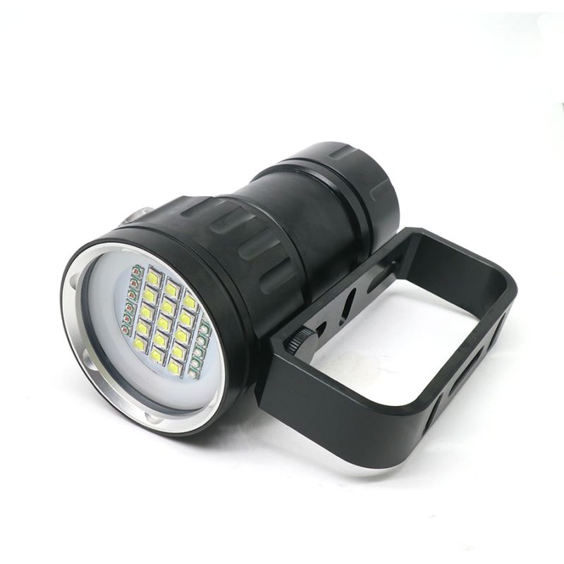 UV Tauchtaschenlampe QH14 QH27 LED mit 20000 Lumen für Abenteuer Unterwassererforschung Aluminiumlegierung