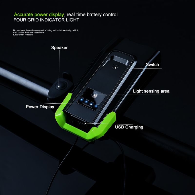 Fahrradlichter 2x T6 2400 Lumen LED Fahrradlichtfront USB wiederaufladbar für maximale Sichtbarkeit und Sicherheit