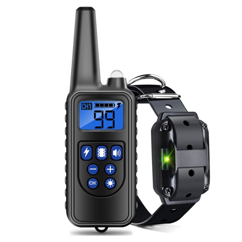 800m Hundetrainingshalsband für effektives Hundetraining IP7 wasserdicht mit einstellbaren Stufen und Trainingsmodi