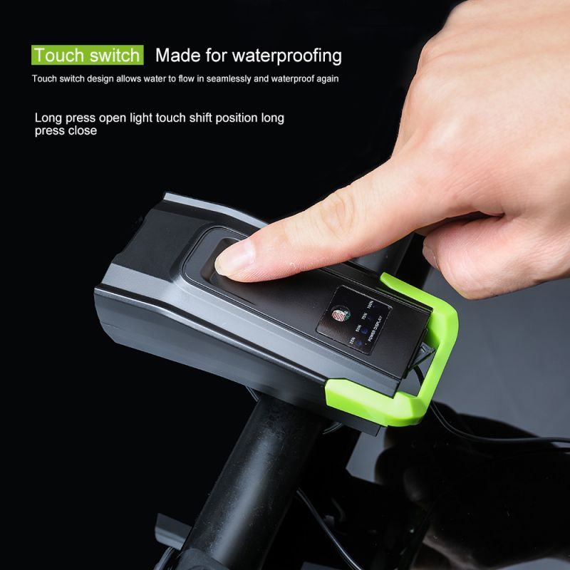 Fahrradlichter 2x T6 2400 Lumen LED Fahrradlichtfront USB wiederaufladbar für maximale Sichtbarkeit und Sicherheit