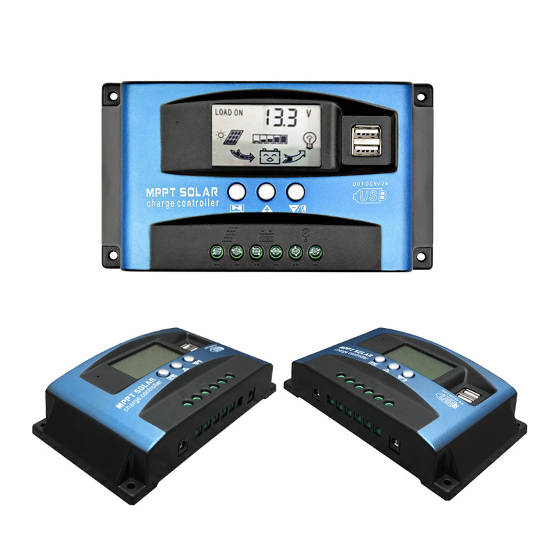 MPPT Solarladeregler 30A-100A Dual USB 5V LCD Display für langlebige Solaranlagen effizient und benutzerfreundlich