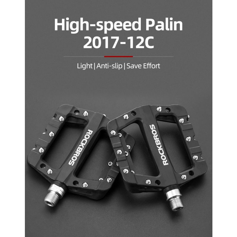 ROCKBROS ultraleichte Fahrradpedale Nylon Dichtungslager Rennrad MTB BMX stabile langlebige Radfahrausrüstung