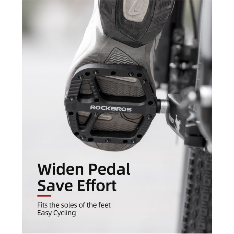 ROCKBROS ultraleichte Fahrradpedale Nylon Dichtungslager Rennrad MTB BMX stabile langlebige Radfahrausrüstung