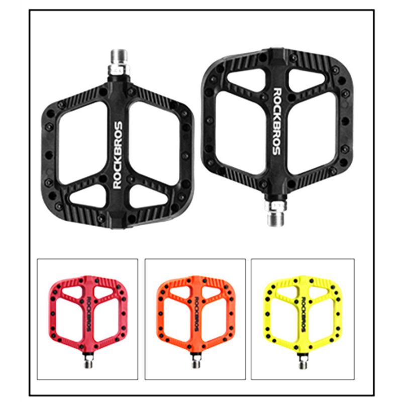 ROCKBROS ultraleichte Fahrradpedale Nylon Dichtungslager Rennrad MTB BMX stabile langlebige Radfahrausrüstung
