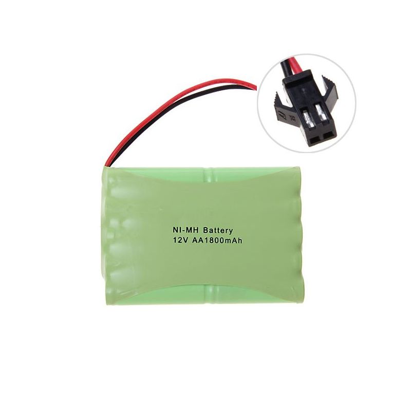 12V AA Akku 1800mAh Ni-MH hoher Kapazität mit großem SM-Stecker umweltfreundliche Akkus für Modellflugzeuge