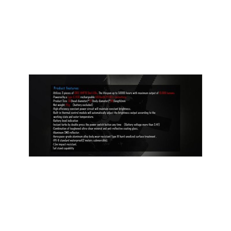 IMALENT MS03 Hochleistungs-EDC-Taschenlampe 13000 Lumen mit XHP70 2nd LED robuste und kompakte Notfallbeleuchtung