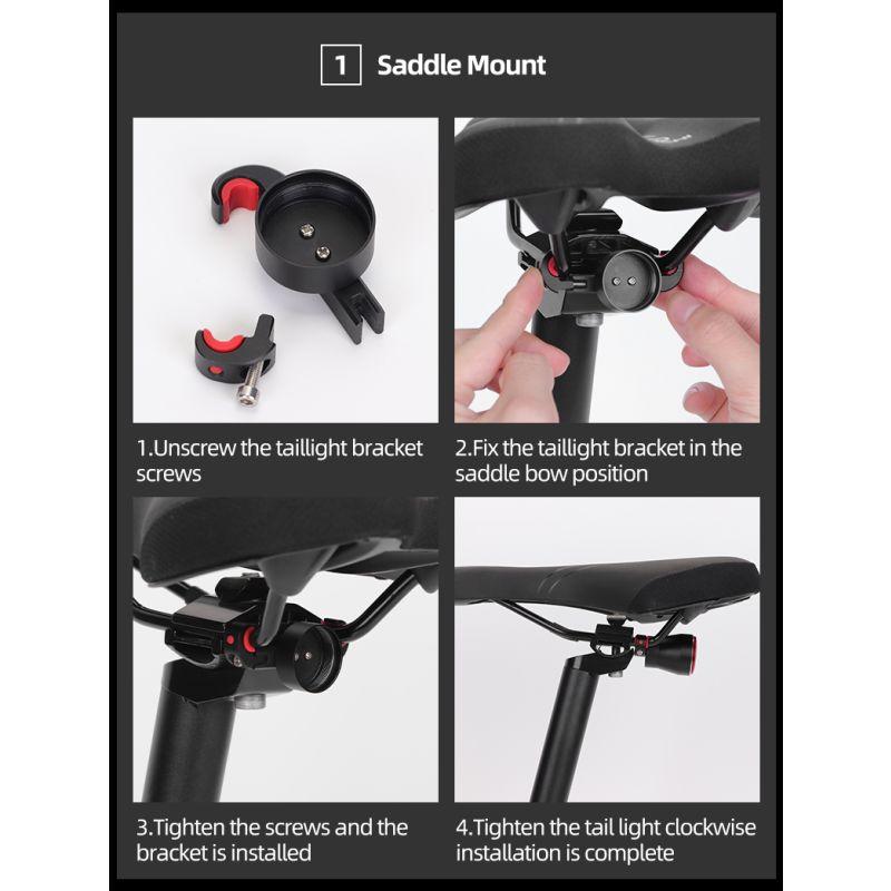 ROCKBROS Q5 Fahrrad Smart Light mit Auto Brake Sensing IPx6 Wasserdicht für Fahrradsicherheit und Sichtbarkeit