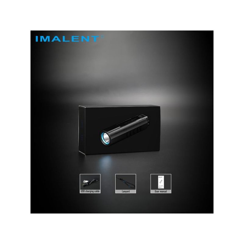 IMALENT LD70 LED-Taschenlampe 4000 Lumen kompakte Lichtquelle für Abenteurer und Outdoor mit OLED-Display