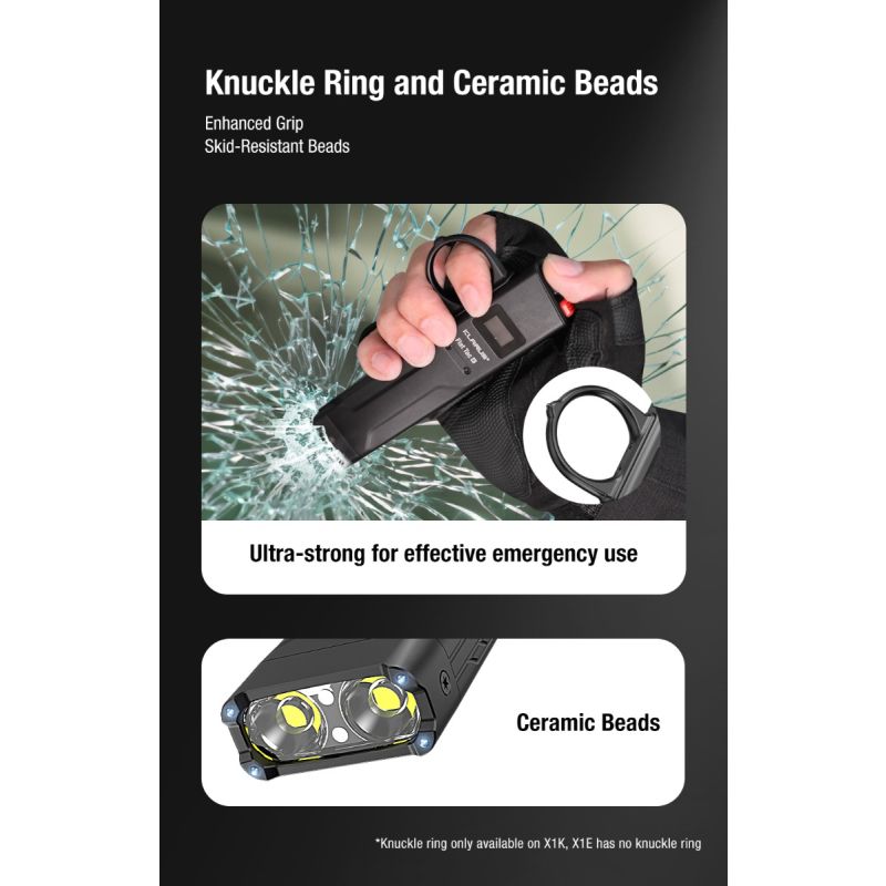 Klarus X1 Ultradünne EDC Taschenlampe, 4200LM taktische Taschenlampe mit USB-C, Luminus SST-70 LED