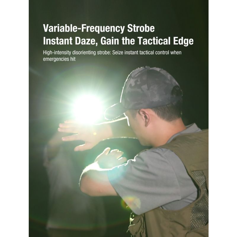 Klarus X2 Ultrdünne taktische Taschenlampe EDC, USB-C wiederaufladbar, 3000 Lumen, kompakte, kraftvolle Lampe