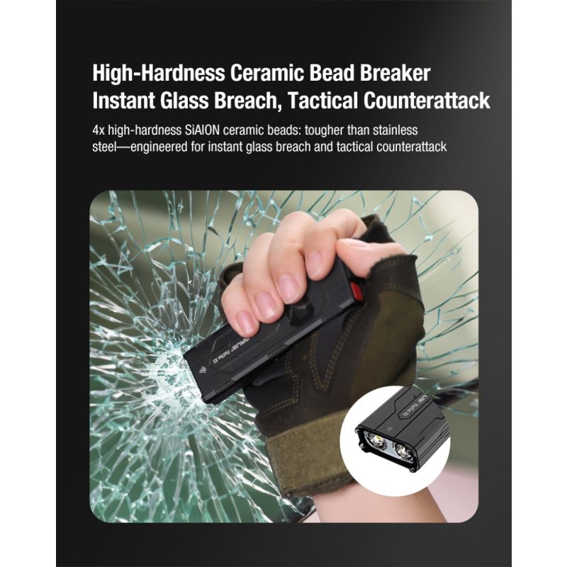 Klarus X2 Ultrdünne taktische Taschenlampe EDC, USB-C wiederaufladbar, 3000 Lumen, kompakte, kraftvolle Lampe