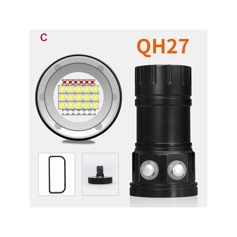 UV Tauchtaschenlampe QH14 QH27 LED mit 20000 Lumen für Abenteuer Unterwassererforschung Aluminiumlegierung
