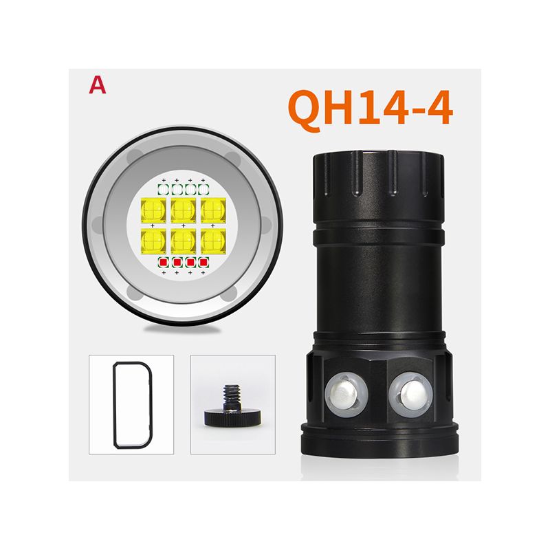 UV Tauchtaschenlampe QH14 QH27 LED mit 20000 Lumen für Abenteuer Unterwassererforschung Aluminiumlegierung