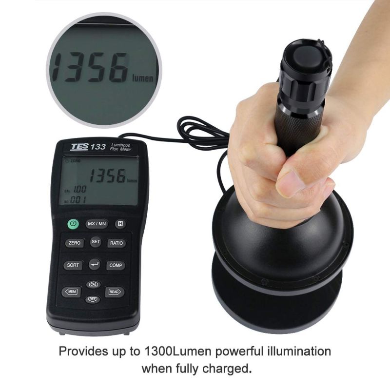 Ultrafire 501B LED Taschenlampe 1300 Lumen wiederaufladbar robust langlebig ideal für Outdoor-Abenteuer