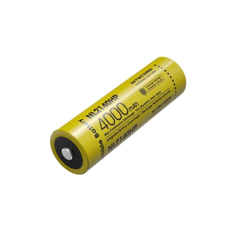 NITECORE NL2140HP 21700 4000mAh Li-Ion Batterie langlebig für Hochstromgeräte Gaming LED-Taschenlampen