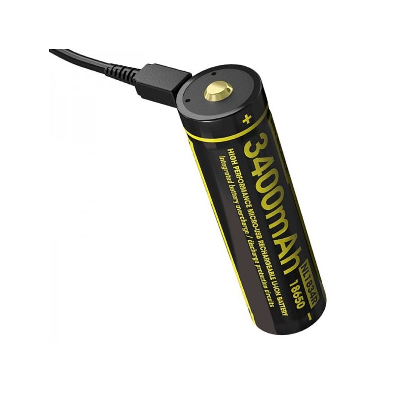 NITECORE NL1834R 18650 wiederaufladbare Batterie 3400mAh Micro-USB hohe Kapazität für Camping und Elektronik