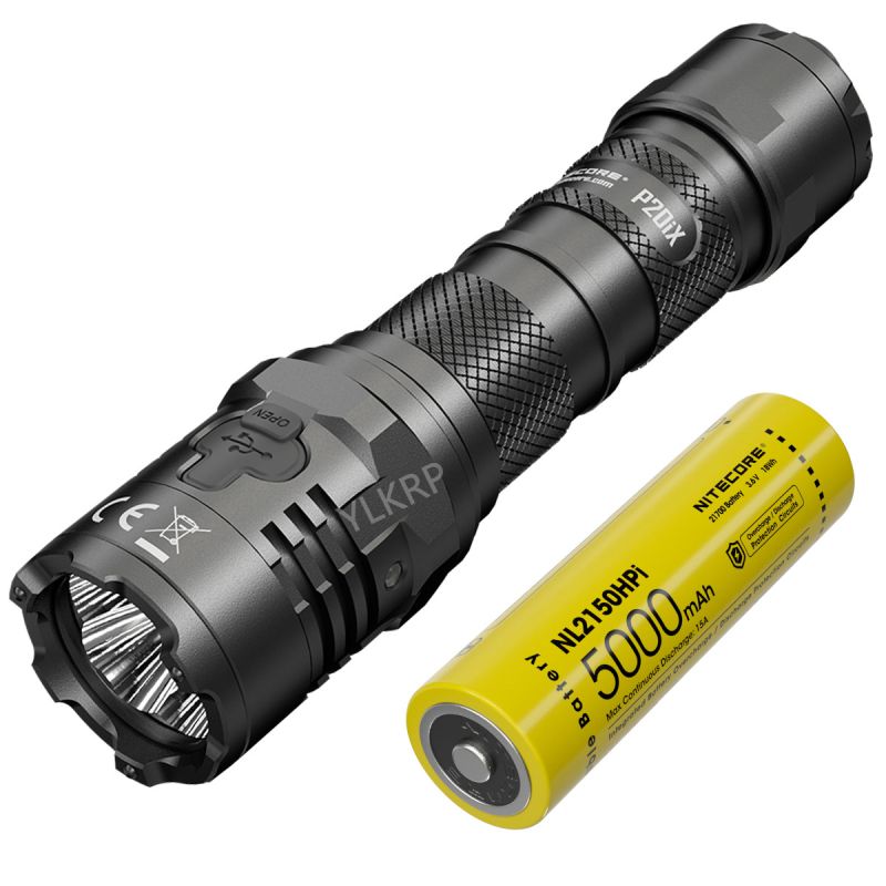 Nitecore P20iX 4000 Lumen taktische LED Taschenlampe USB-C wiederaufladbar mit Strobe Modus und starker Beleuchtung