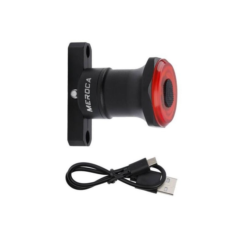 MEROCA MX2 Smart-Sensor-Bremsrücklicht Fahrradsicherheitslicht mit COB-LED Mountainbike USB-Aufladung