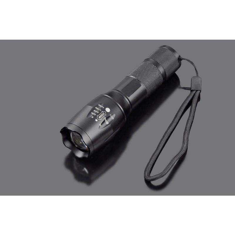 Ultrafire A100 Zoomable T6 LED Taschenlampe robuste 1800-Lumenleistung für vielseitige Outdoor-Abenteuer