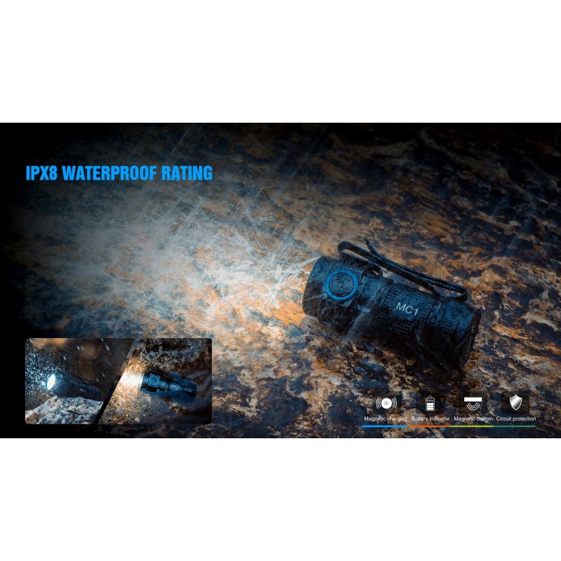 Entdecken Sie die TrustFire MC1 Baton kompakt 1000 Lumen LED Schlüsselanhänger Taschenlampe magnetische Aufladung