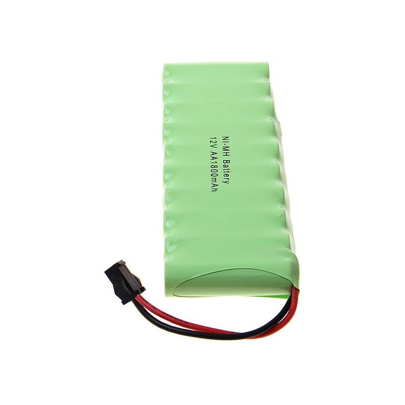 10er Pack Ni-MH AA 12V 1800mAh Akkus mit Big SM Stecker - Spielzeugauto & Modellbau Akku, wiederaufladbar