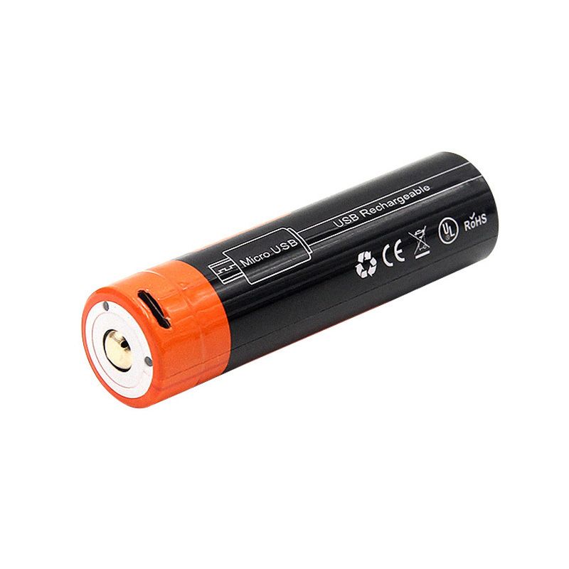 18650 2600mAh Micro USB wiederaufladbare Li-Ion Batterie hohe Energiedichte für Gadgets mit LED Ladeanzeige