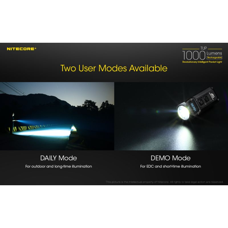 Nitecore TUP XP-L HD V6 LED Taschenlampe 1000 Lumen tragbares Licht Outdoor-Ausrüstung OLED Display USB-Aufladung
