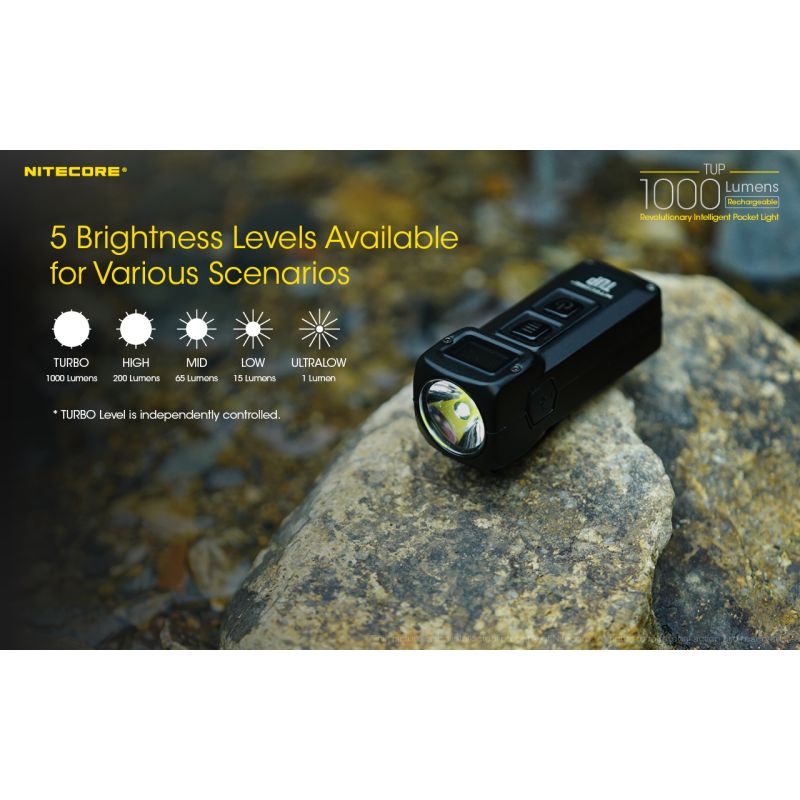 Nitecore TUP XP-L HD V6 LED Taschenlampe 1000 Lumen tragbares Licht Outdoor-Ausrüstung OLED Display USB-Aufladung