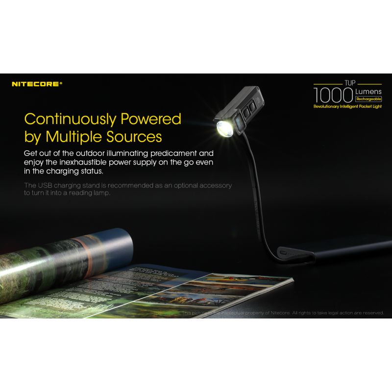 Nitecore TUP XP-L HD V6 LED Taschenlampe 1000 Lumen tragbares Licht Outdoor-Ausrüstung OLED Display USB-Aufladung