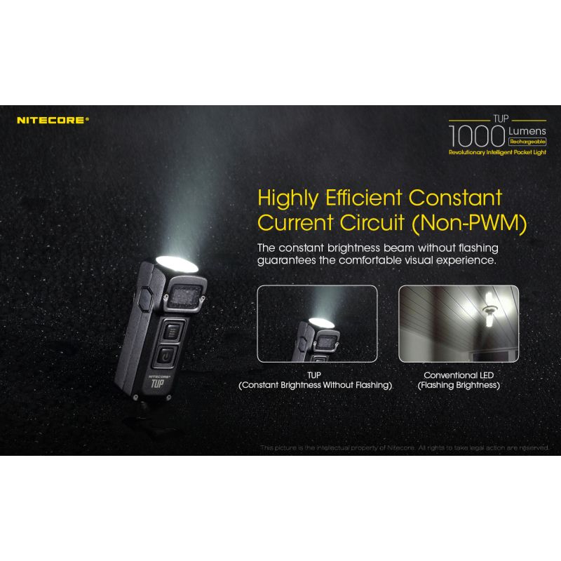 Nitecore TUP XP-L HD V6 LED Taschenlampe 1000 Lumen tragbares Licht Outdoor-Ausrüstung OLED Display USB-Aufladung