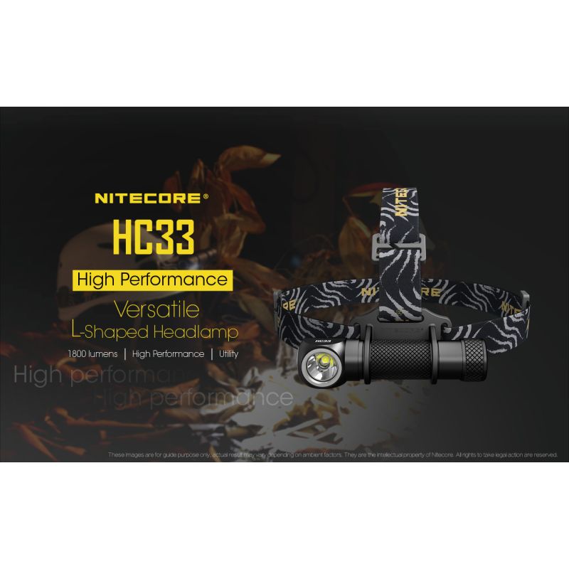 Nitecore HC33 XHP35 LED Scheinwerfer 1800 Lumen Outdoor Beleuchtung Campingausrüstung freihändige Nutzung