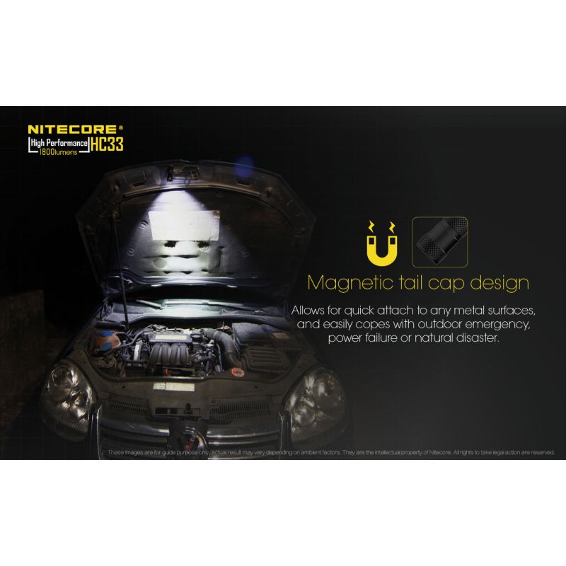Nitecore HC33 XHP35 LED Scheinwerfer 1800 Lumen Outdoor Beleuchtung Campingausrüstung freihändige Nutzung