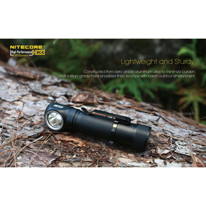 Nitecore HC33 XHP35 LED Scheinwerfer 1800 Lumen Outdoor Beleuchtung Campingausrüstung freihändige Nutzung