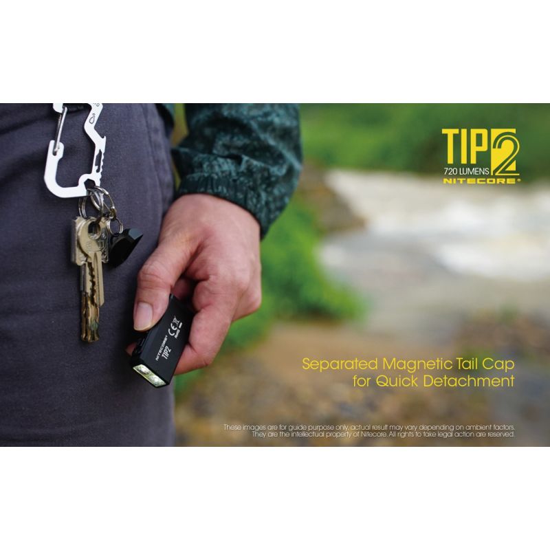 NITECORE TIPP2 Schlüsselanhänger Taschenlampe 720 Lumen USB wiederaufladbar LED kompakt für Outdoor-Abenteuer