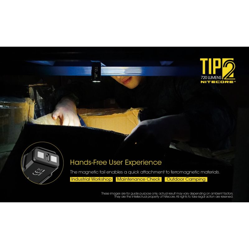 NITECORE TIPP2 Schlüsselanhänger Taschenlampe 720 Lumen USB wiederaufladbar LED kompakt für Outdoor-Abenteuer
