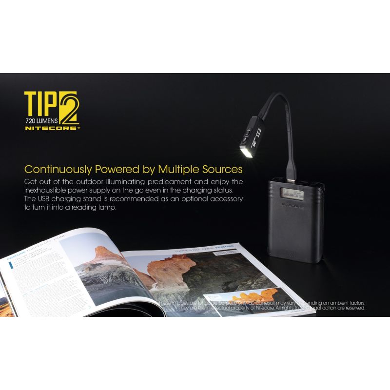 NITECORE TIPP2 Schlüsselanhänger Taschenlampe 720 Lumen USB wiederaufladbar LED kompakt für Outdoor-Abenteuer