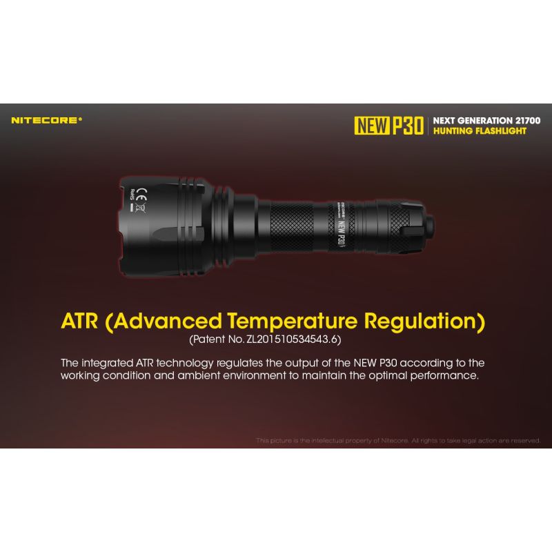 Nitecore P30 XP-L HI V3 LED-Taschenlampe 1000 Lumen 618 Meter Reichweite robuste Outdoor-Taschenlampe