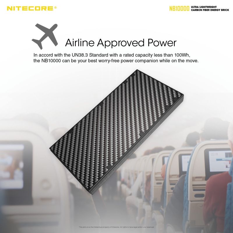 NITECORE NB10000 QC Dual Port Power Bank 10000mAh USB-C Leichtes Reiseaccessoire für Smartphone Schnellladung