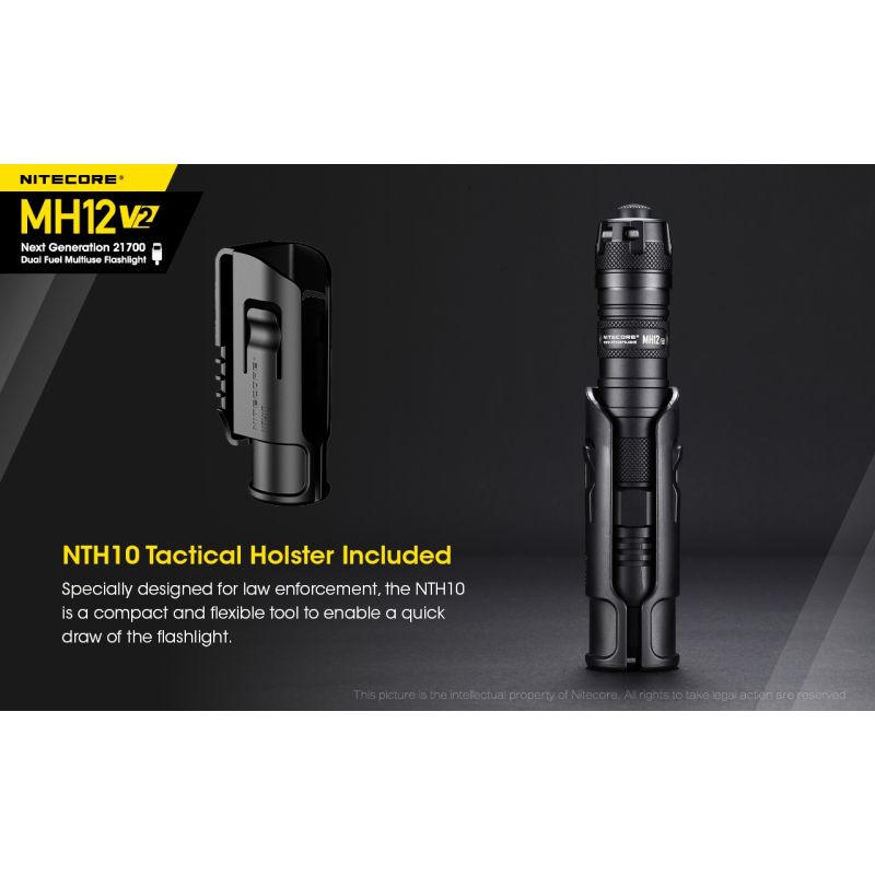 Nitecore MH12 V2 LED Taschenlampe 1200 Lumen Outdoor Beleuchtung 21700 Batterie für Camping und Wandern