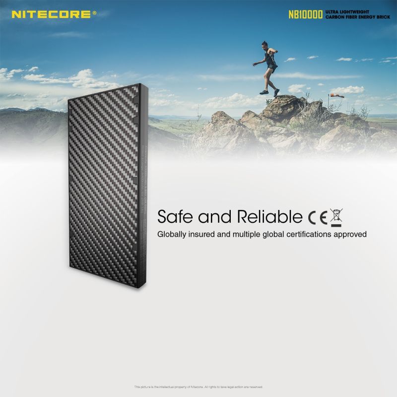 NITECORE NB10000 QC Dual Port Power Bank 10000mAh USB-C Leichtes Reiseaccessoire für Smartphone Schnellladung