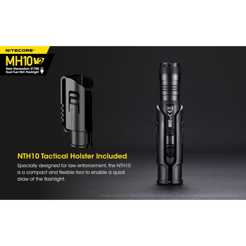 NITECORE MH10 V2 XP-L2 V6 LED-Taschenlampe 1200 Lumen USB-C Ladegerät kompakte langlebige Outdoor Beleuchtung
