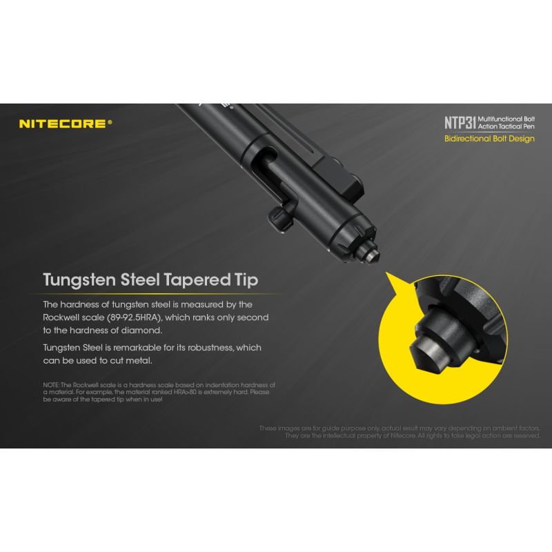 NITECORE NTP31 Multifunktionaler Stift mit langlebiger Aluminiumlegierung ideal als Notfallwerkzeug Abenteuerstift
