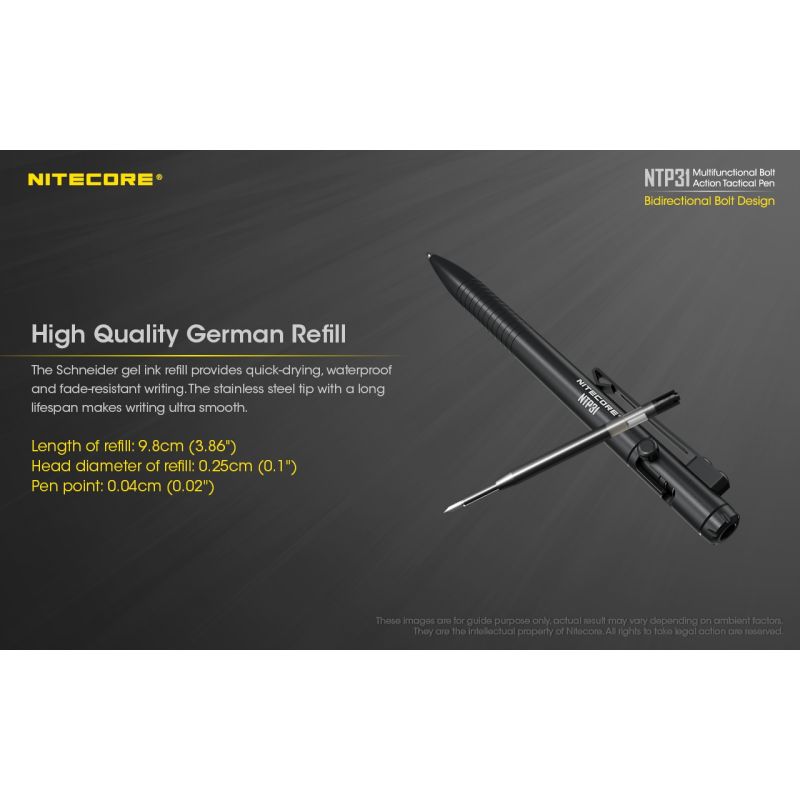 NITECORE NTP31 Multifunktionaler Stift mit langlebiger Aluminiumlegierung ideal als Notfallwerkzeug Abenteuerstift