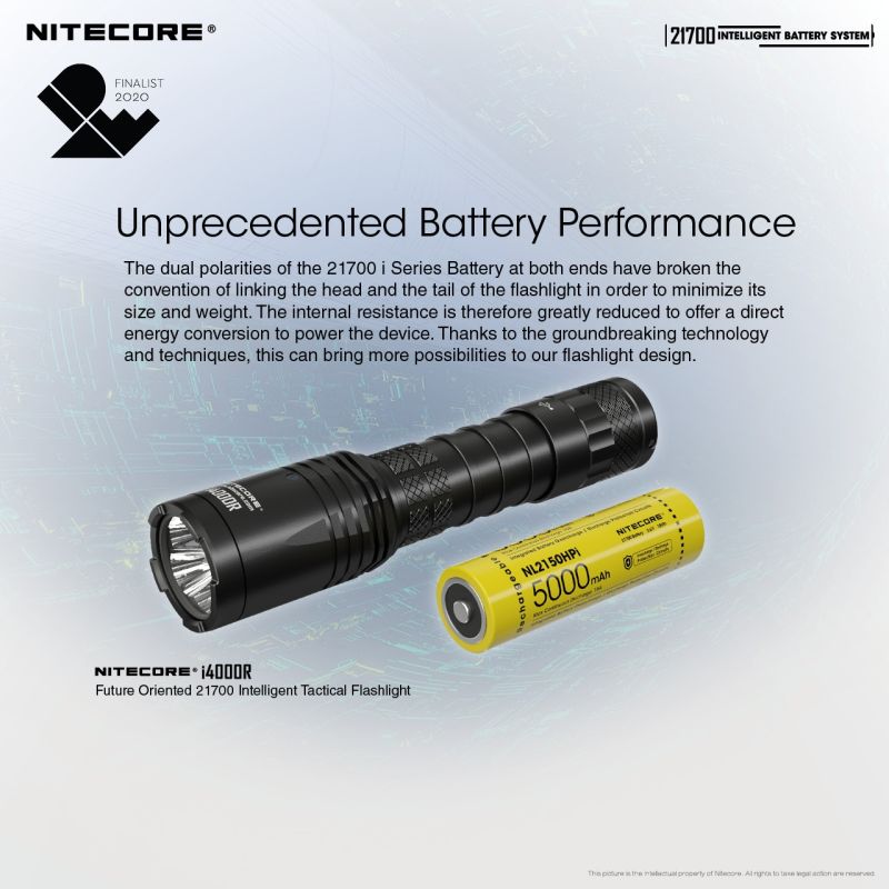 NITECORE 21700 Intelligentes Batteriesystem ML21 Magnetlicht NL2150HPI 5000mAh Batterie Outdoor-Enthusiasten